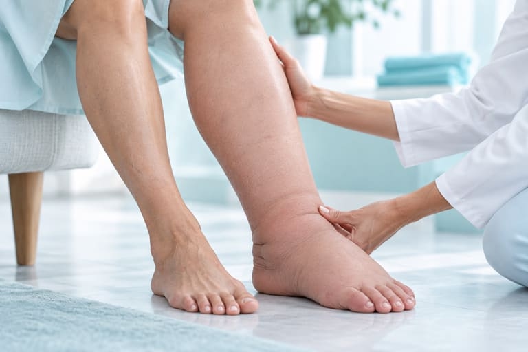 Illustrative image describing leg swelling